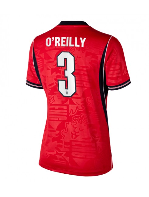 England Nico O'Reilly #3 Replika Borta Kläder Dam VM 2026 Kortärmad England Nico O'Reilly #3 Replika Borta Kläder Dam VM 2026 Kortärmad